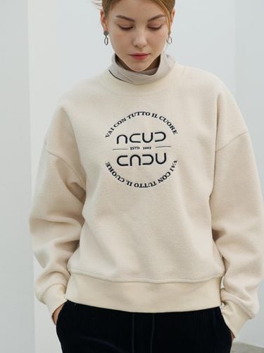 Boucle Logo Sweatshirt _Light Beige - ACUD - Modalova