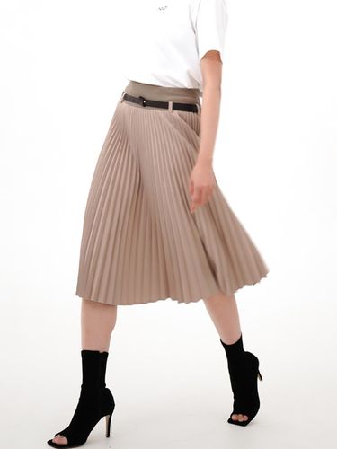 Banding Pleated Skirt _Beige - ACUD - Modalova