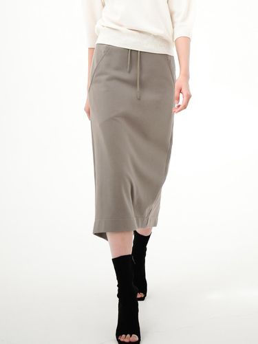 Banding Back Slit Skirt _Khaki Grey - ACUD - Modalova