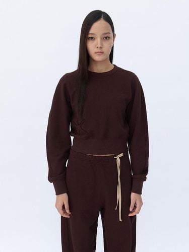 Oval Sweat Shirt (Brown) - YUNSE - Modalova