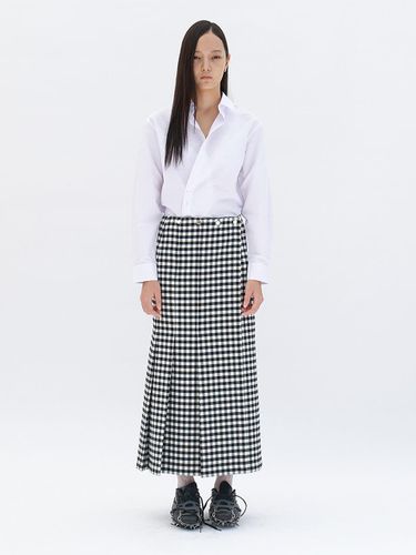 Asymmetric Mono Pleats Skirt () - YUNSE - Modalova