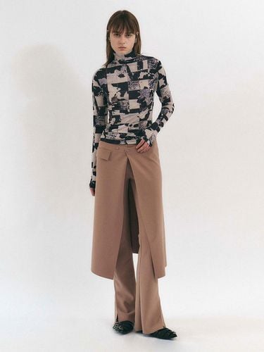 Ludia Skirt Pants (Beige) - YUNSE - Modalova