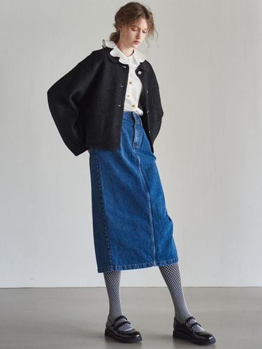 WASHING DENIM SKIRT_BLUE - MITTE - Modalova