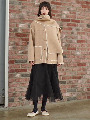 BRAID LINE SCARF COAT_BEIGE - MITTE - Modalova