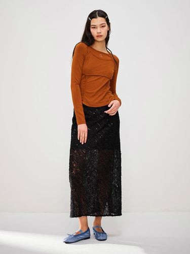 Lace Layered BANDING skirt BK_C242MSD702 - CCclub - Modalova