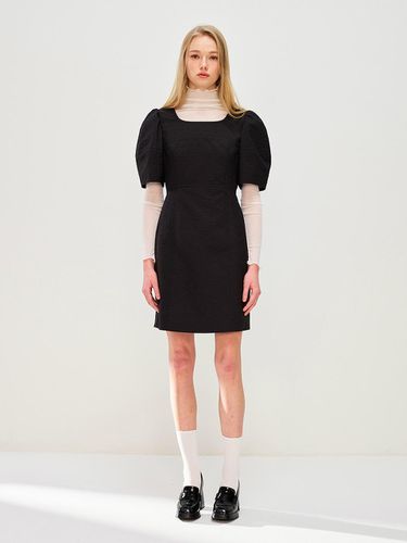 Square Neck Mini dress BK_C242MSE702 - CCclub - Modalova