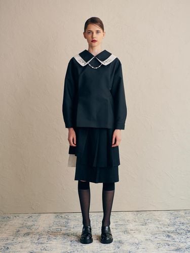 Black Double Collar Shirts - AMARI ROMATA - Modalova