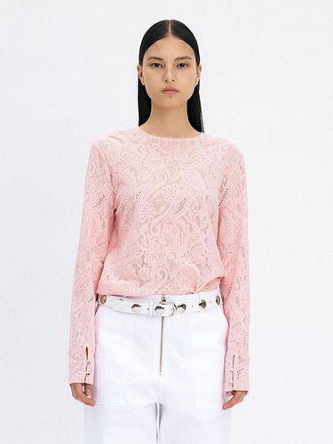 Lace Backless Top (Light PInk) - YUNSE - Modalova