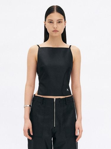 Hatch String Tank Top (Black) - YUNSE - Modalova