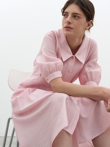 PIN-TUCK FLARE DRESS_PINK - MITTE - Modalova