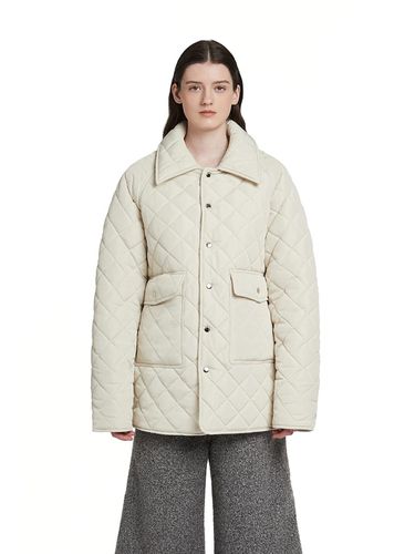 Collar Quilted Jacket_IVORY - Trunk Project - Modalova