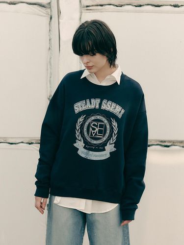 SSEMI LETTERING SWEATSHIRT(NV) - SSEMI - Modalova