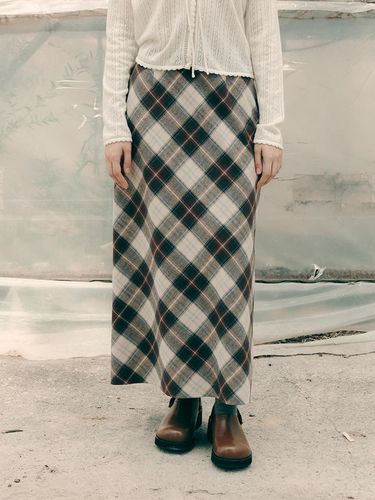 CLASSIC CHECK LONG SKIRT - SSEMI - Modalova