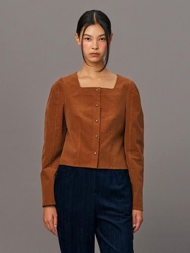 Corduroy Square Neck Blouse _C244MSC701 - CCclub - Modalova