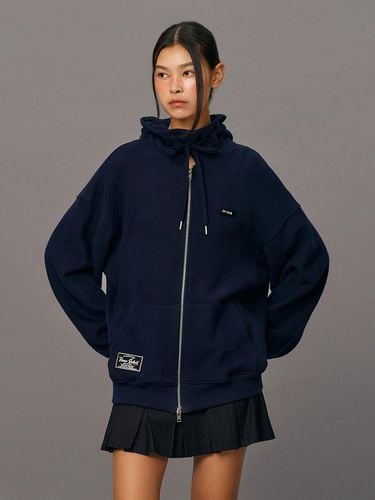 Oversize Hooded Zip-Up NY_C244PSJ701 - CCclub - Modalova