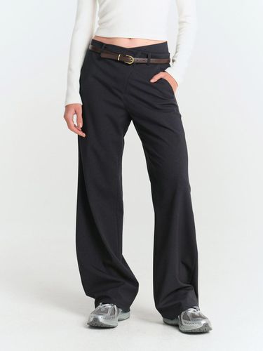 Asymmetrical Classic Trouser-Dark Gray - MAGJAY - Modalova