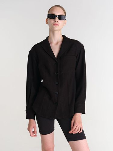 Double Collar button Shirt - Black - MAGJAY - Modalova