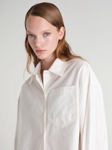 Basic Daily Cropped Shirt - White - MAGJAY - Modalova