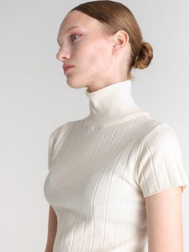 Wool half turtleneck short-sleeved knitwear - MAGJAY - Modalova