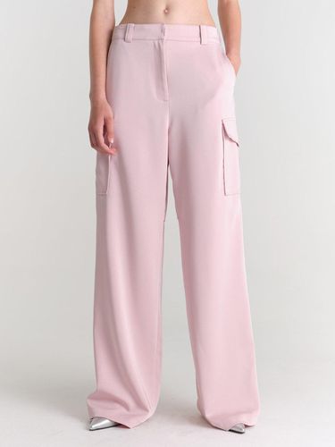 Satin pocket trouser-pink - MAGJAY - Modalova