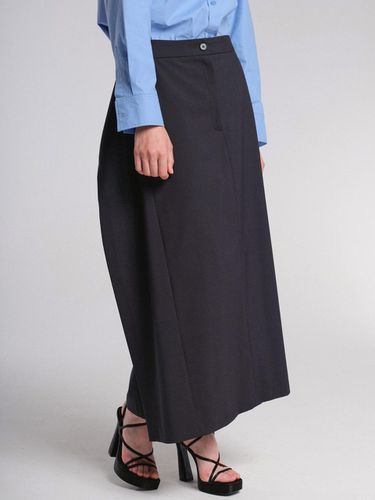 H-line Maxi Skirt-Dark Gray - MAGJAY - Modalova