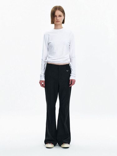 Ring Flare Trouser (Charcoal) - YUNSE - Modalova