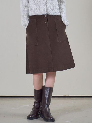 CORDUROY SKIRT_BROWN - MITTE - Modalova