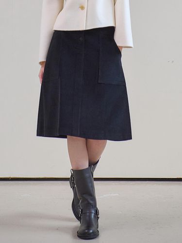 CORDUROY SKIRT_BLACK - MITTE - Modalova