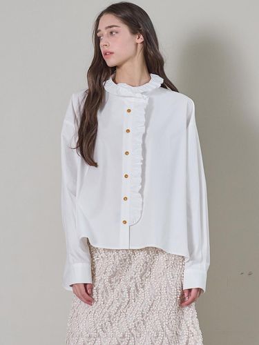 RUFFLE BLOUSE_WHITE - MITTE - Modalova