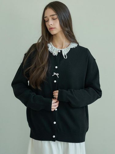 PEARL ROUND CARDIGAN_BLACK - MITTE - Modalova