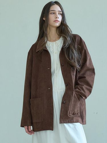 SUEDE ECO JACKET_BROWN - MITTE - Modalova