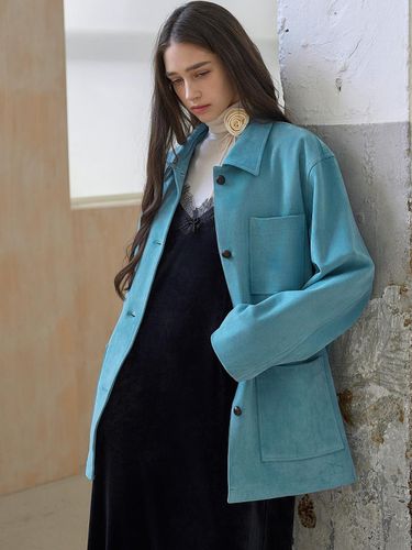 SUEDE ECO JACKET_GREEN BLUE - MITTE - Modalova