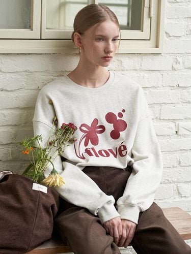 FLOVE LOVE SWEATSHIRT_Melange Gray - flove - Modalova