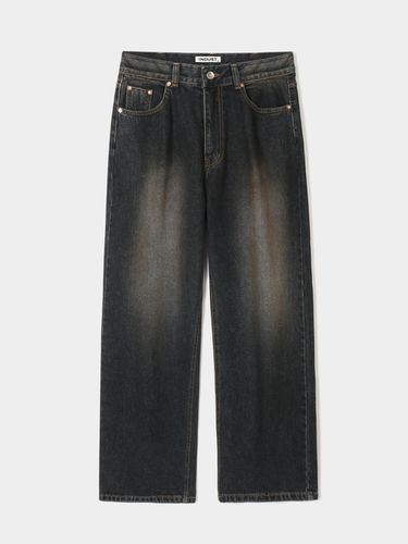 DPT_005 Damage Washed Denim Pants - INDUST - Modalova