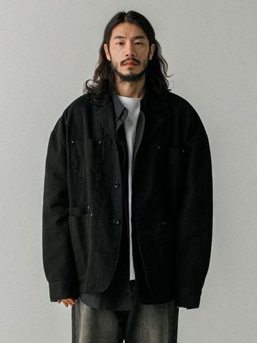 Rinsed Pocket Denim Jacket Black - RUGGED HOUSE - Modalova