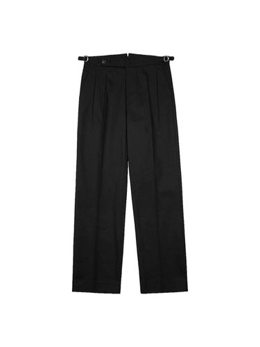 Reve Cotton Washed Trousers (Black) - SORTIE - Modalova