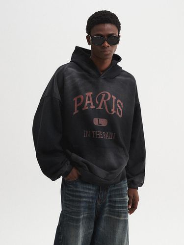 Sulfur Dyeing Paris Hoodie Black - DNSR - Modalova