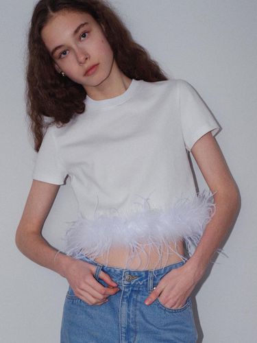 EL Sol Ostrich Hair T - Shirt / - MOONSUN - Modalova