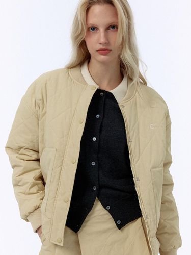 Quilted Blouson (Beige) - CLOVE - Modalova