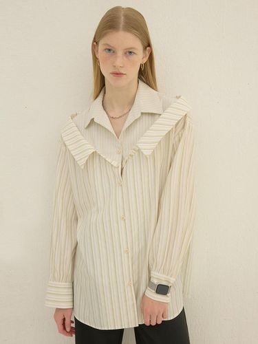 Two Collar Shirt_Beige - DEW E DEW E - Modalova