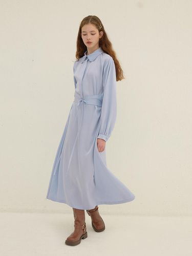 Long Shirt Dress_Blue - DEW E DEW E - Modalova