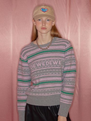 Stripe Knitwear_Gray - DEW E DEW E - Modalova