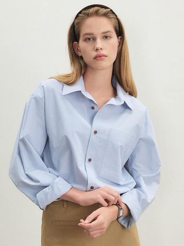 Rigid Cotton Shirt_SKY BLUE - CITYBREEZE - Modalova