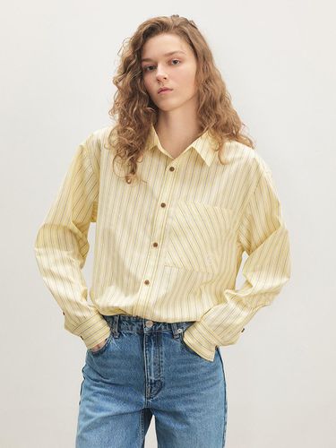 Stripe Pocket Shirt_YELLOW - CITYBREEZE - Modalova