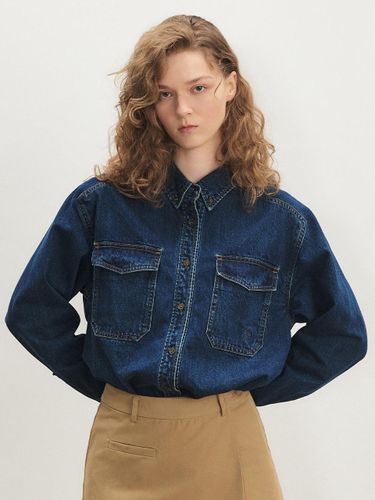 Denim Two Pocket Shirt - Indigo - CITYBREEZE - Modalova