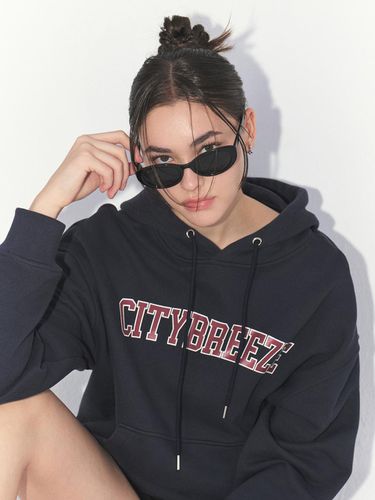 Essential Big Logo Hoodie - Navy - CITYBREEZE - Modalova