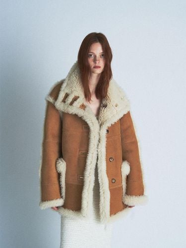 Reversible Greek Lambskin Shearling Half Coat - Verso - Modalova