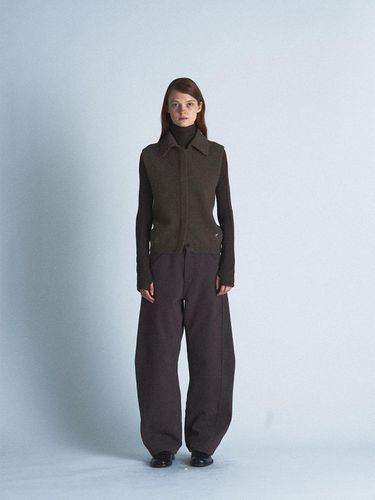 Wide Fit Twill Cotton Pants - Verso - Modalova