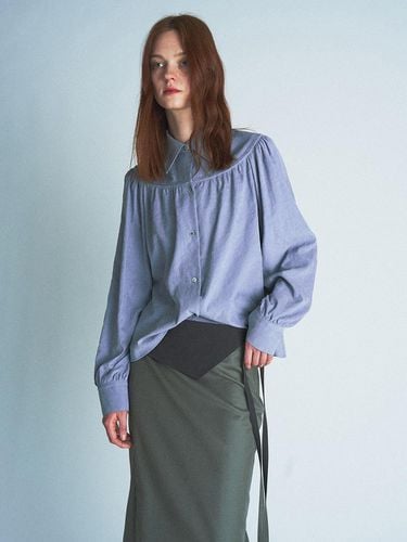 Cupra Pintuck Pleated Mercerized Blouse - Verso - Modalova