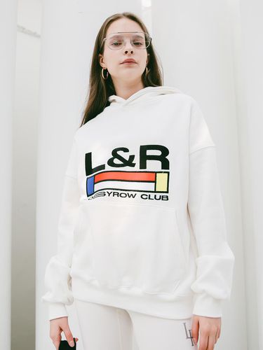 Lossy Signature Hoodie White - LOSSYROW - Modalova